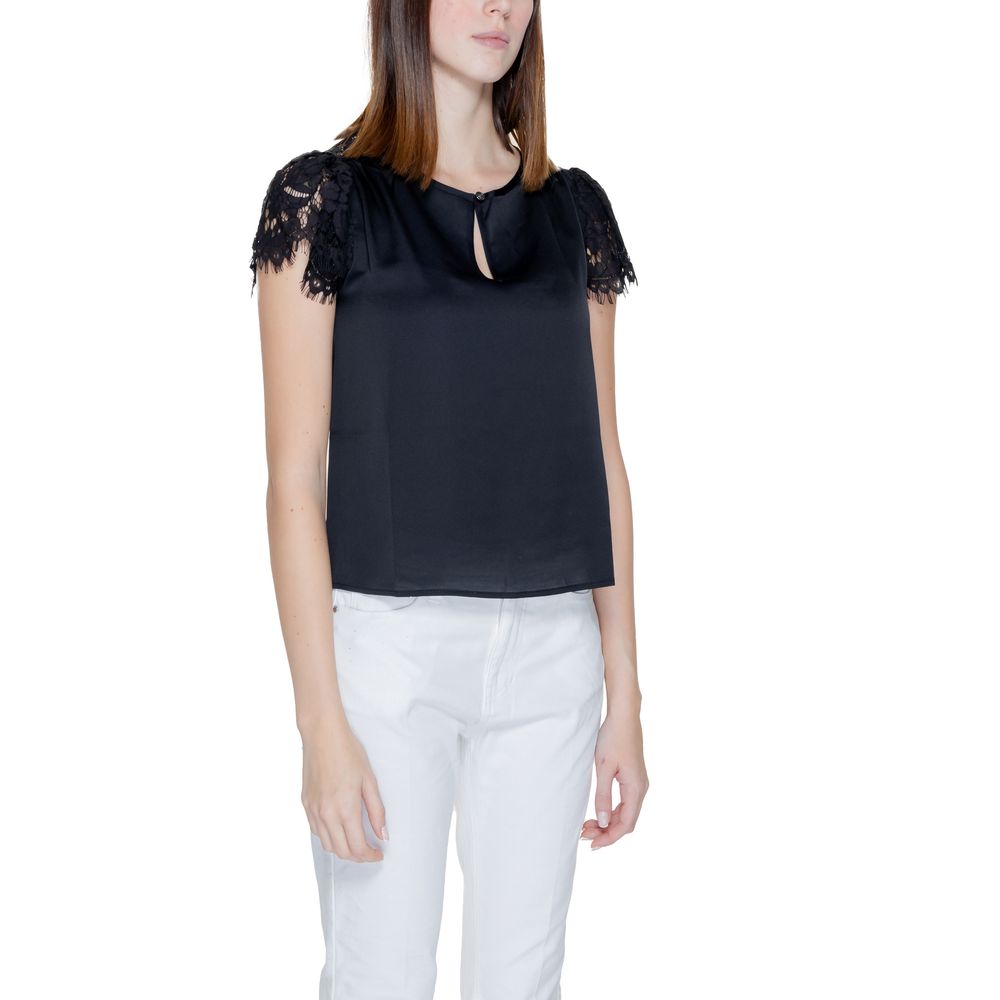 Black Polyester Blouse