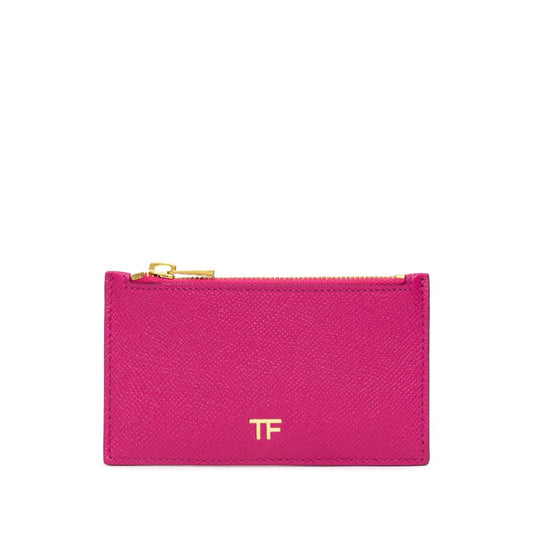Fuchsia Leather Cardholder