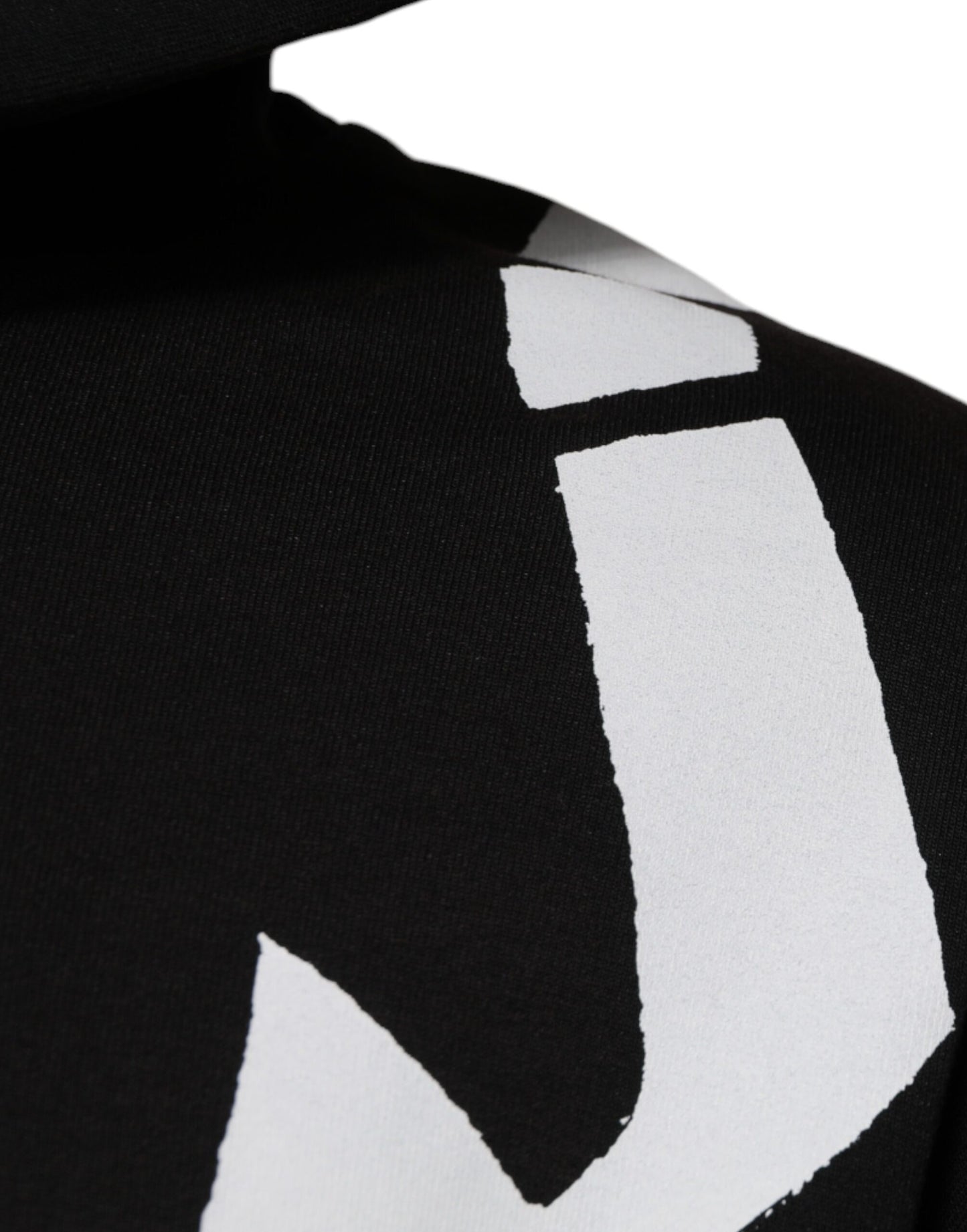 Black White Logo Hooded Sweatshirt Sweater