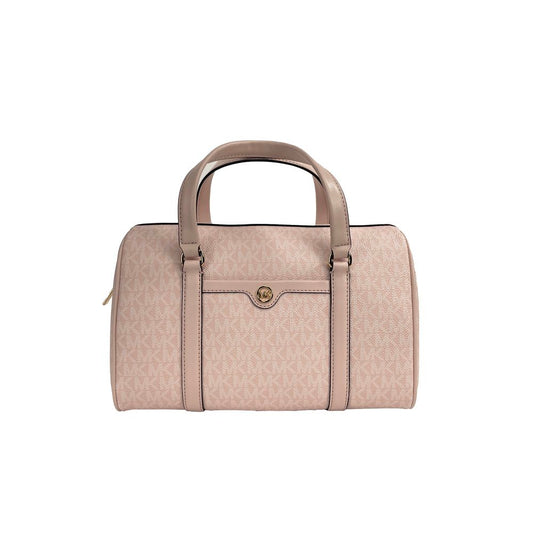 Pink Pvc And Leather Shoulder Bag