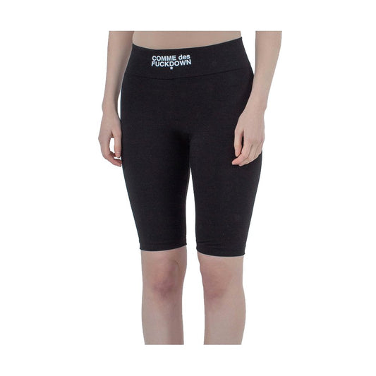 Comme Des Fuckdown Black Polyester Women's Legging