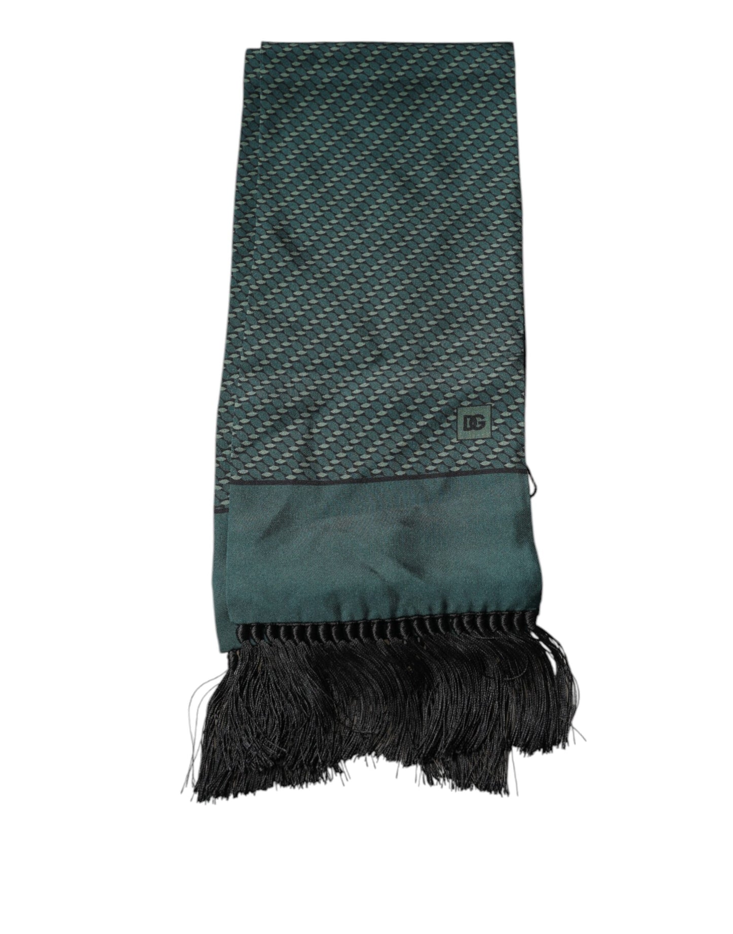 Dark Green Fantasy Fringes Neck Wrap Scarf