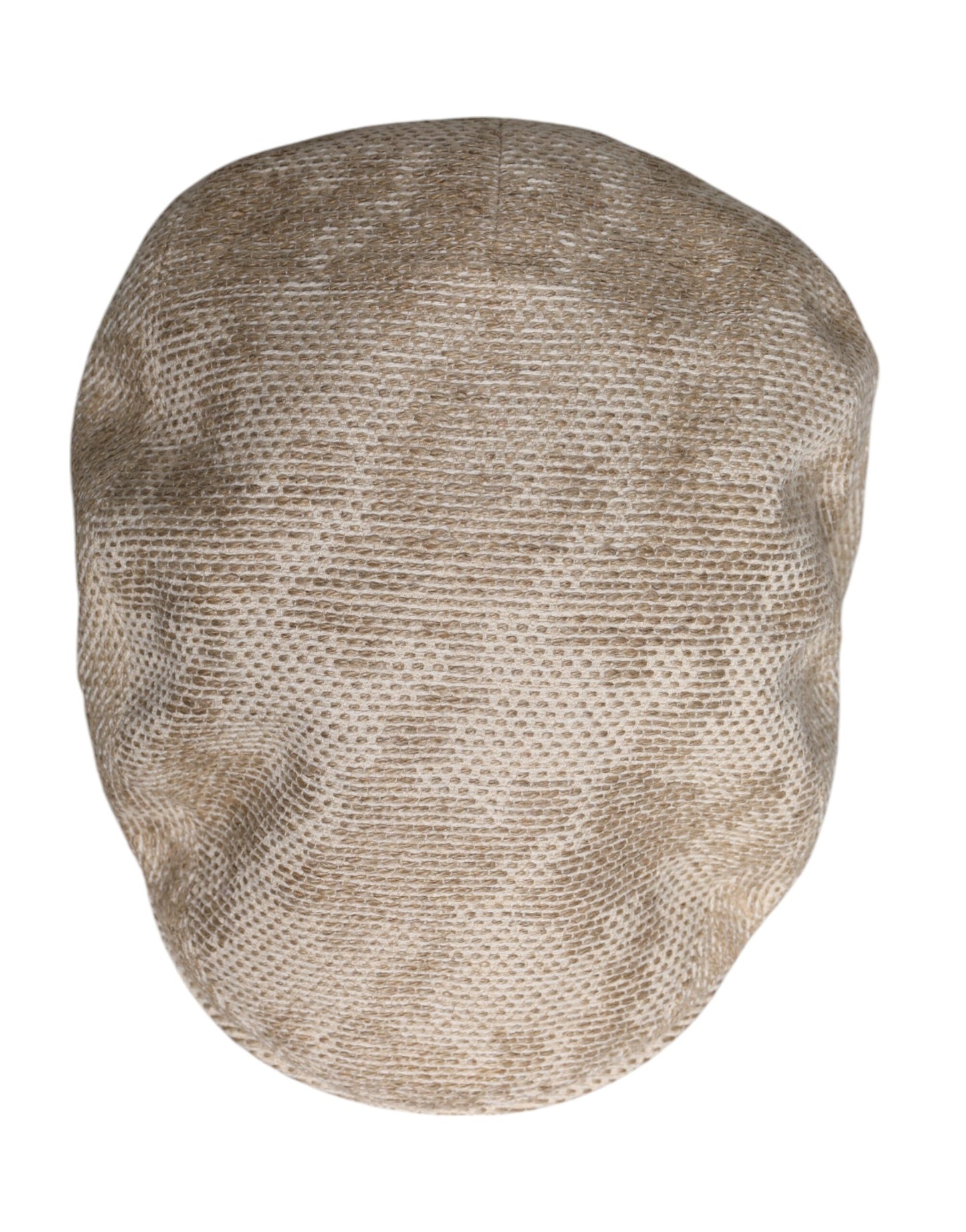 Beige Floral Linen Newsboy Hat