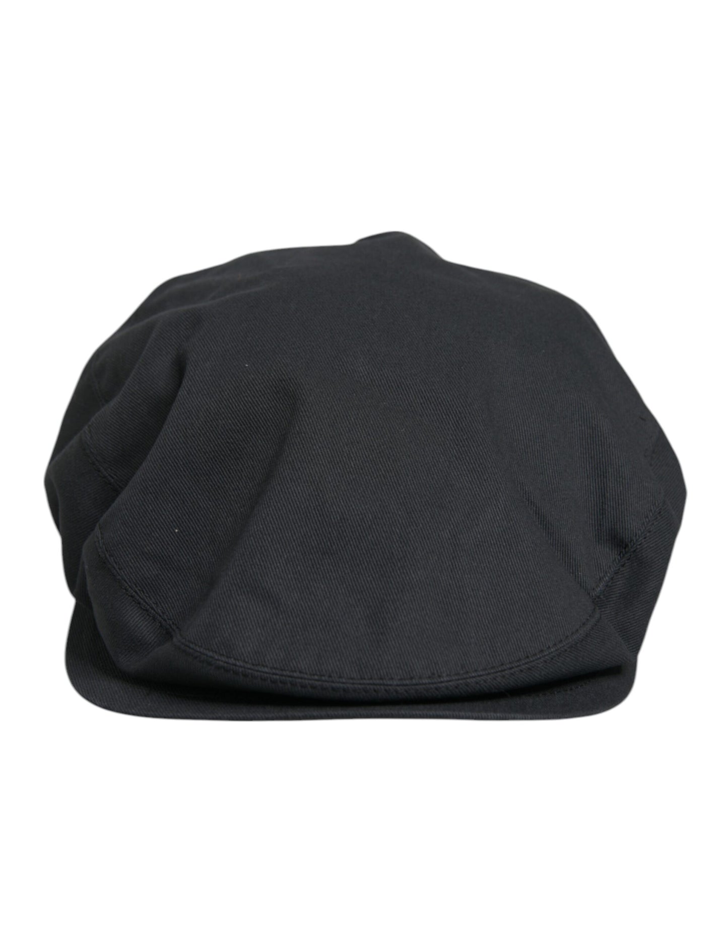 Black Cotton Newsboy Capello Cabbie Hat