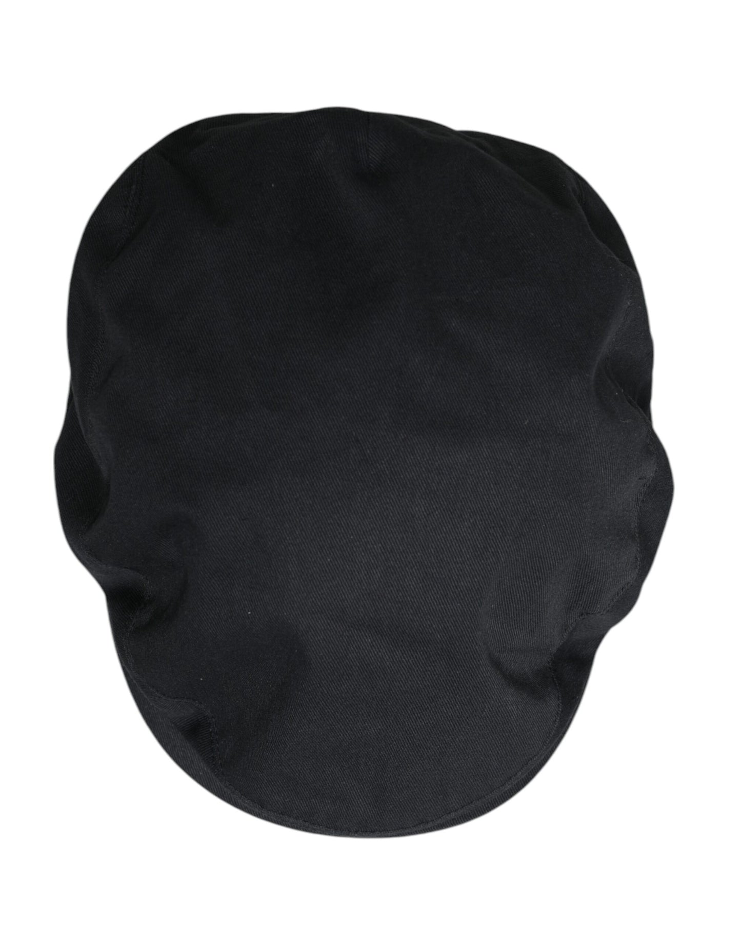 Black Cotton Newsboy Capello Cabbie Hat