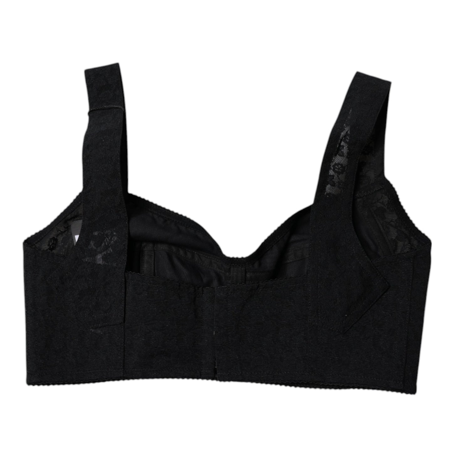 Black Nylon Balconcino Brassiere Underwear
