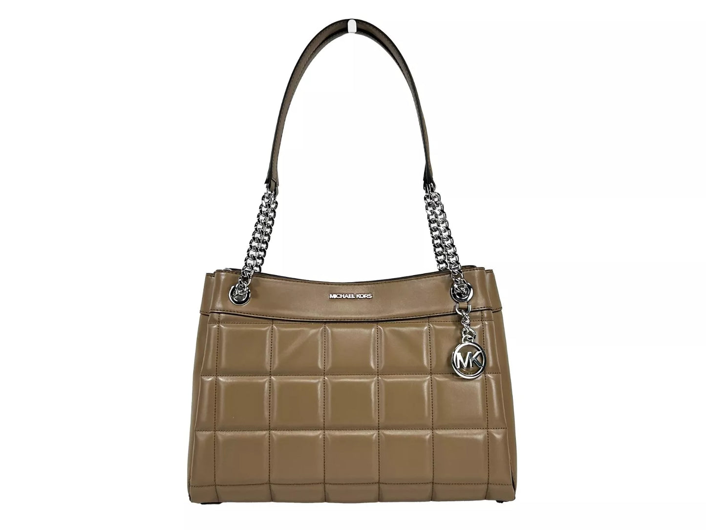 Susan Medium Chain Shoulder Tote Bag Driftwood