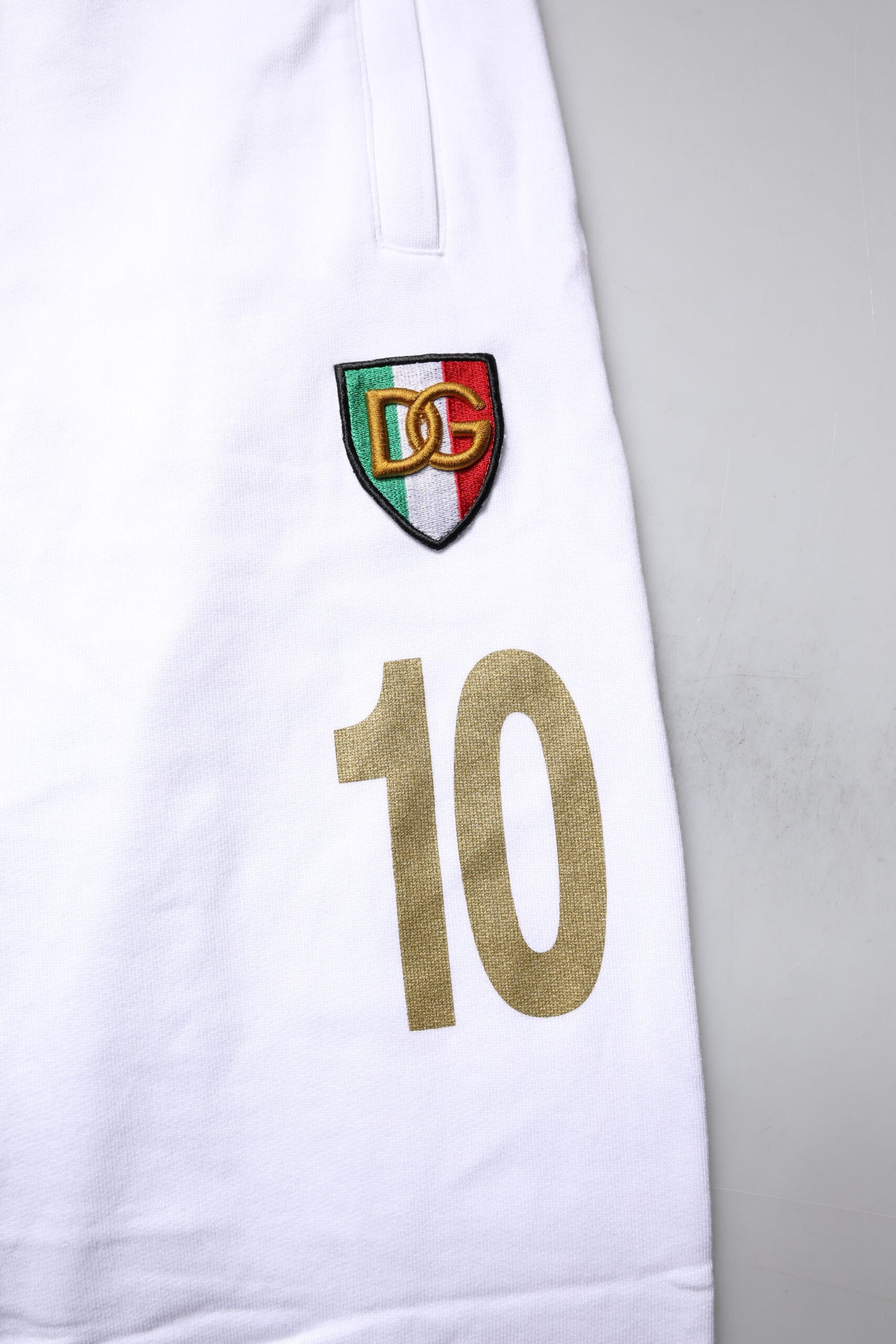 White Italia Cotton Jogger Sweatpants Pants