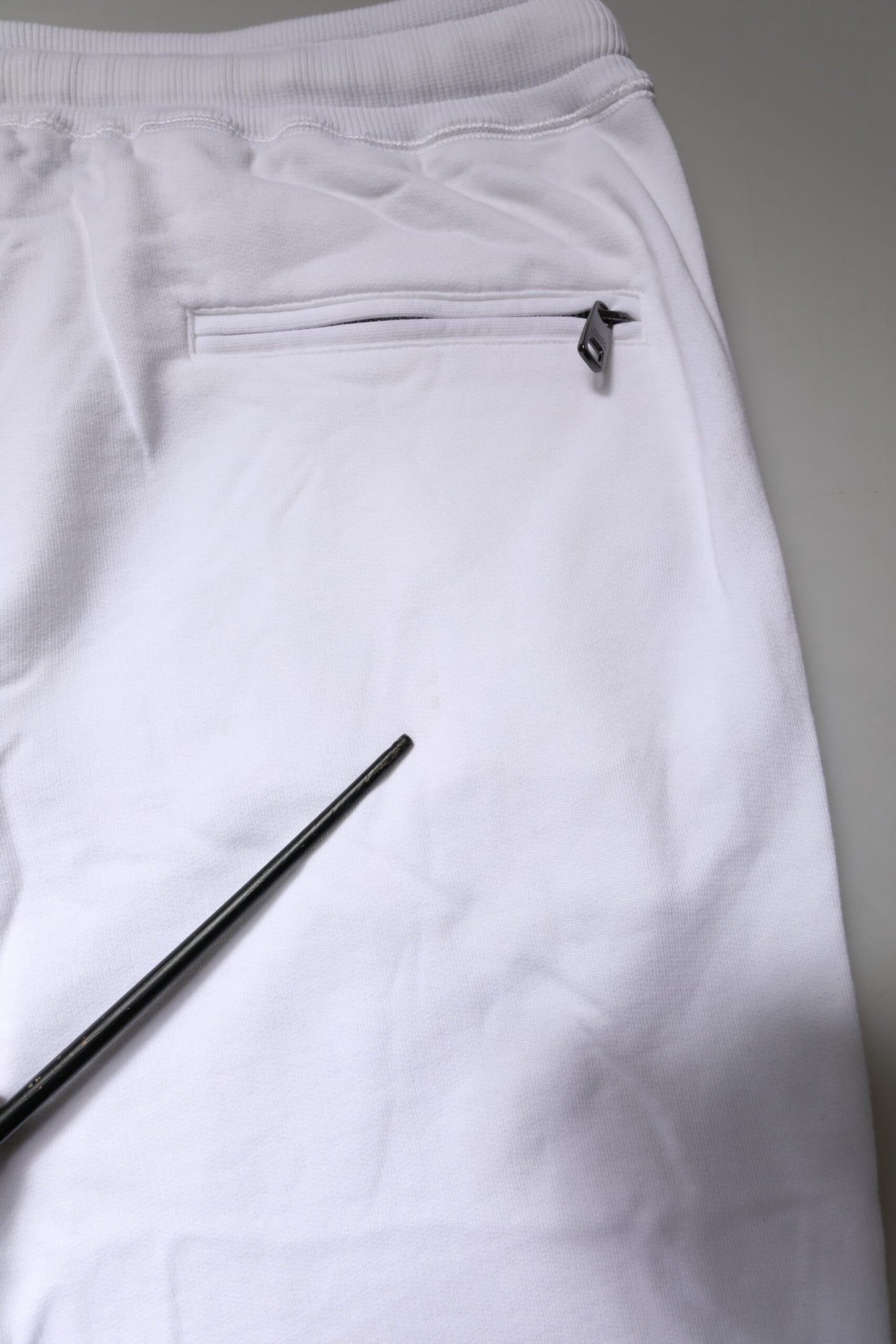 White Logo Tape Jogger Cotton Sweatpants Pants