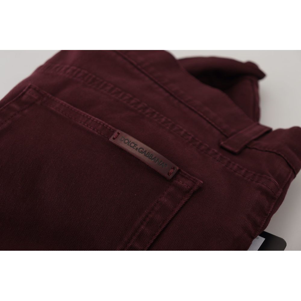 Bordeaux Cotton Jeans & Pant