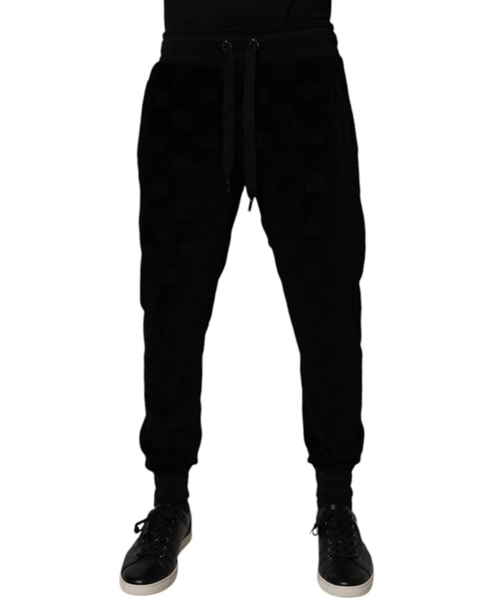 Dolce & Gabbana Black Cotton Jogger Men Sweatpants Pants