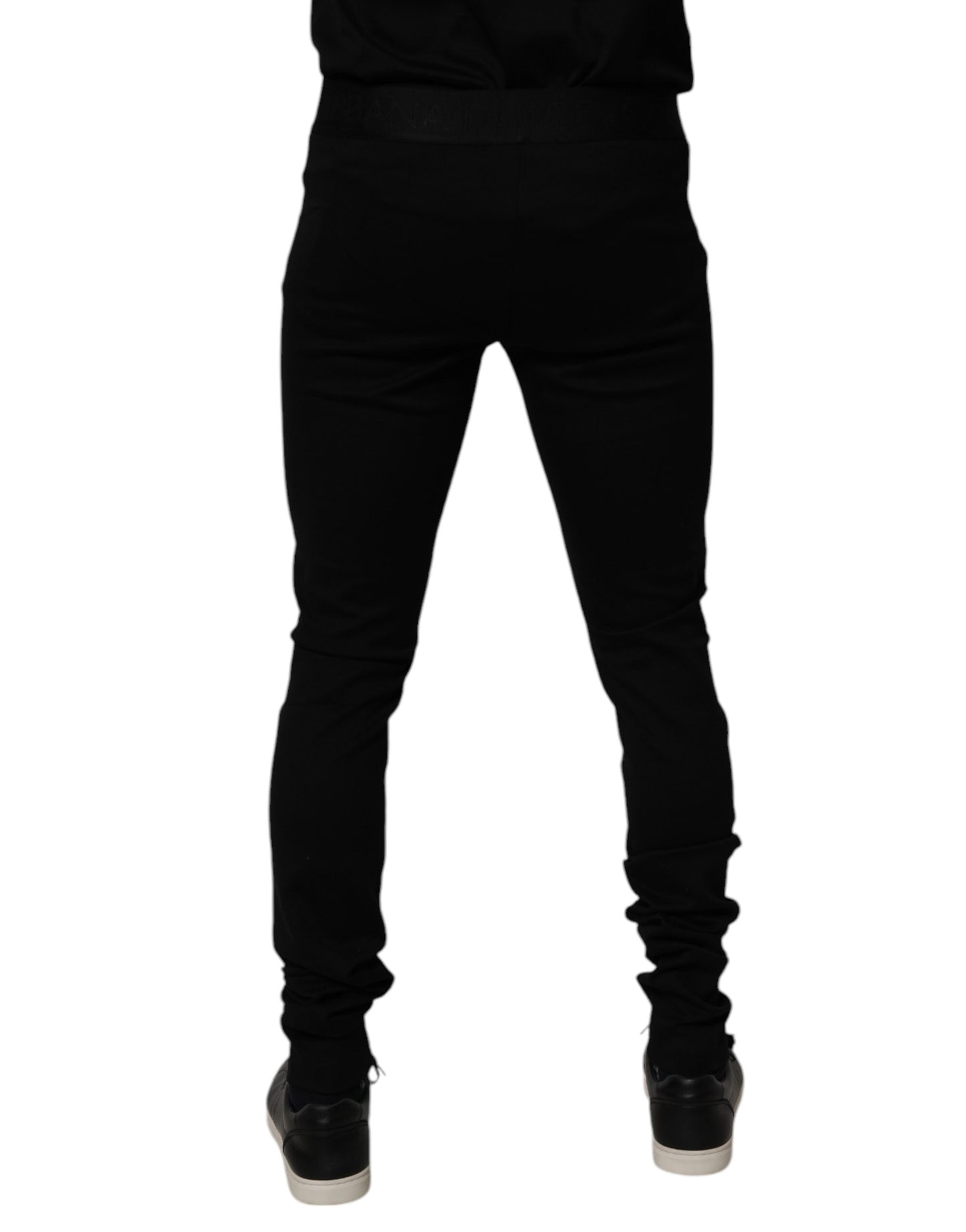 Dolce & Gabbana Black Cotton Jogger Men Sweatpants Pants