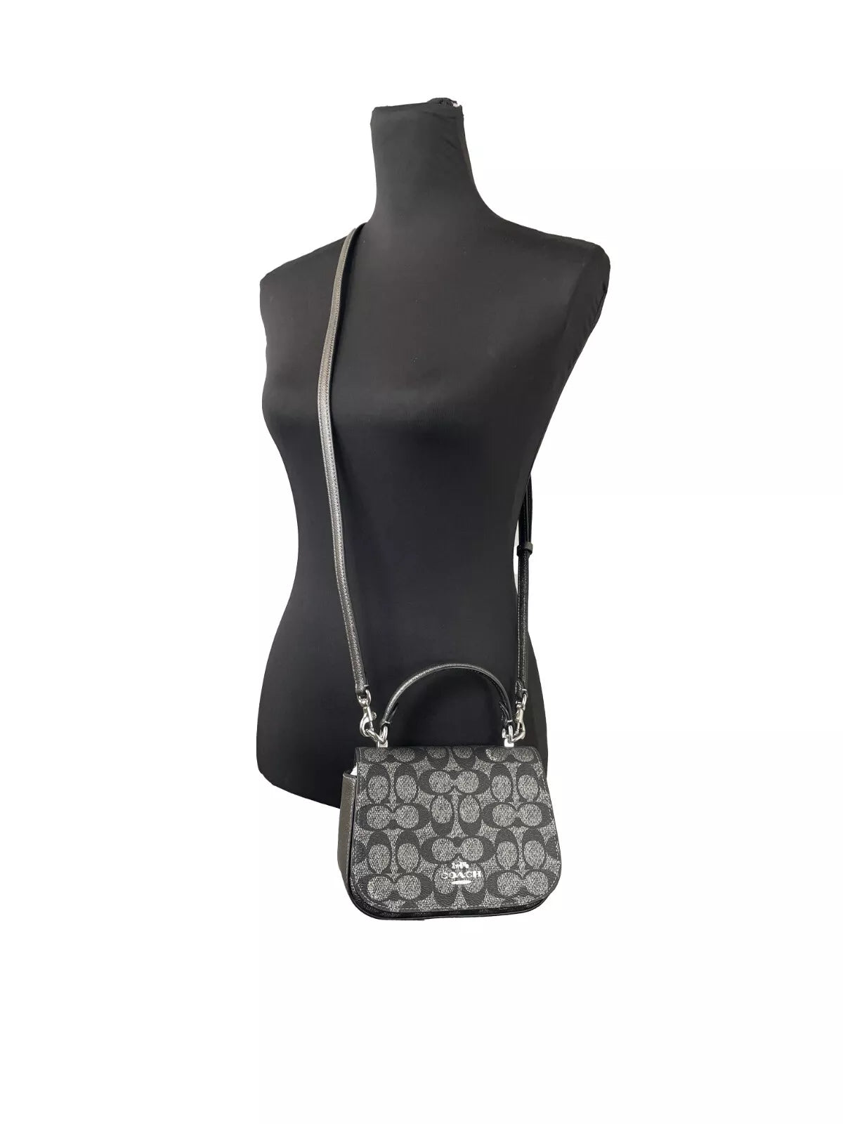 Lysa Top Handle Bag Crossbody Gun Metal