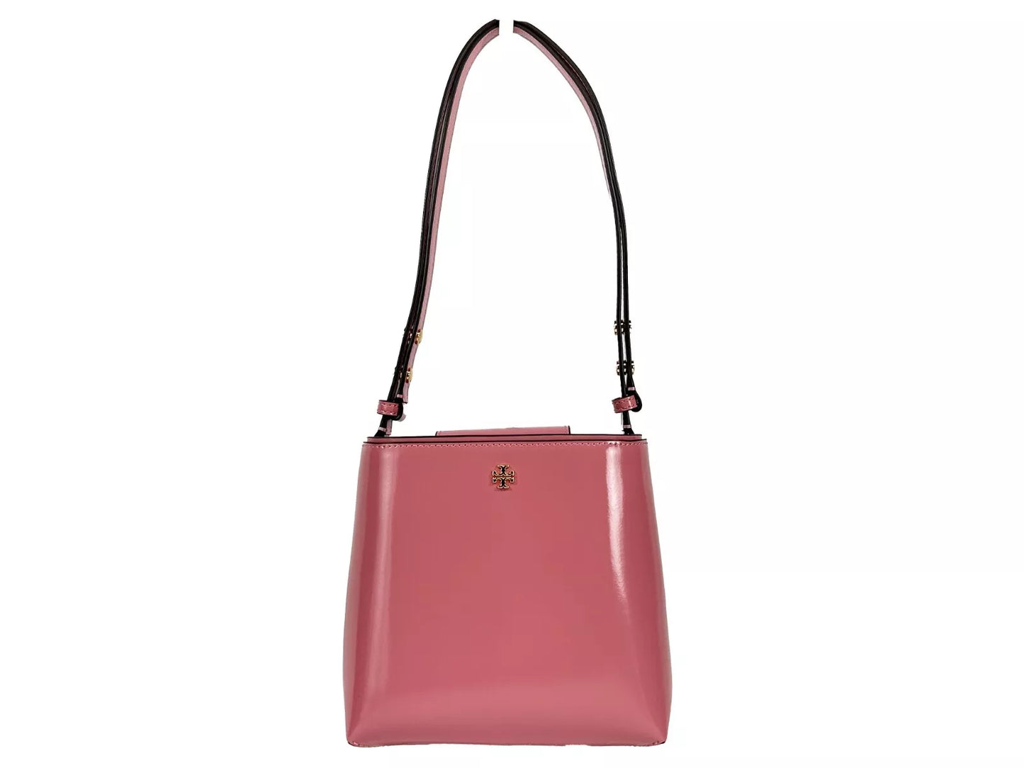 Patent Emerson Small Bucket Bag Purse Pink