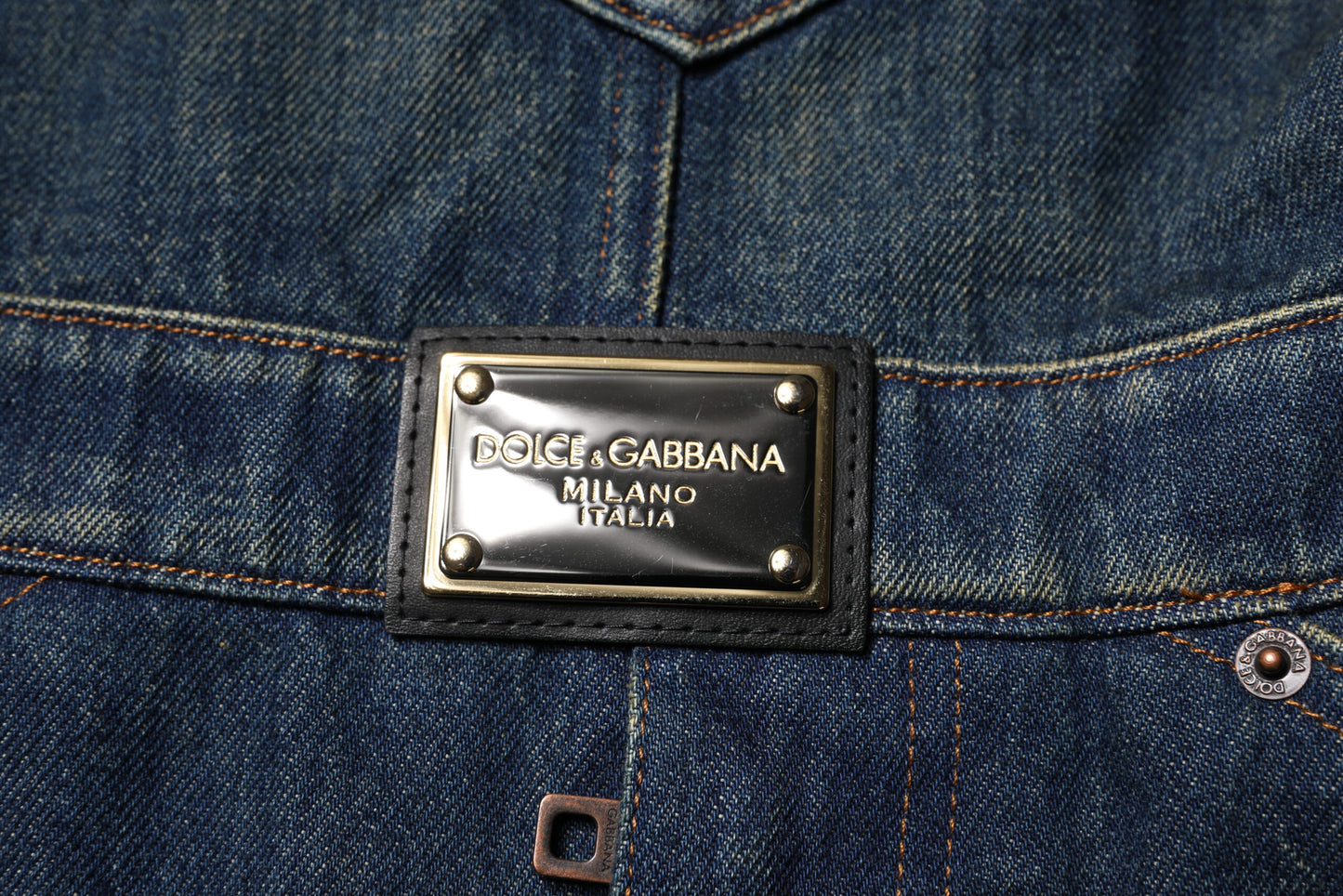 Dark Blue Cotton Men Jumpsuit Denim Jeans