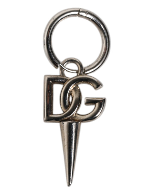 Silver Brass DG Logo Metal Ring Holder Keychain Keyring