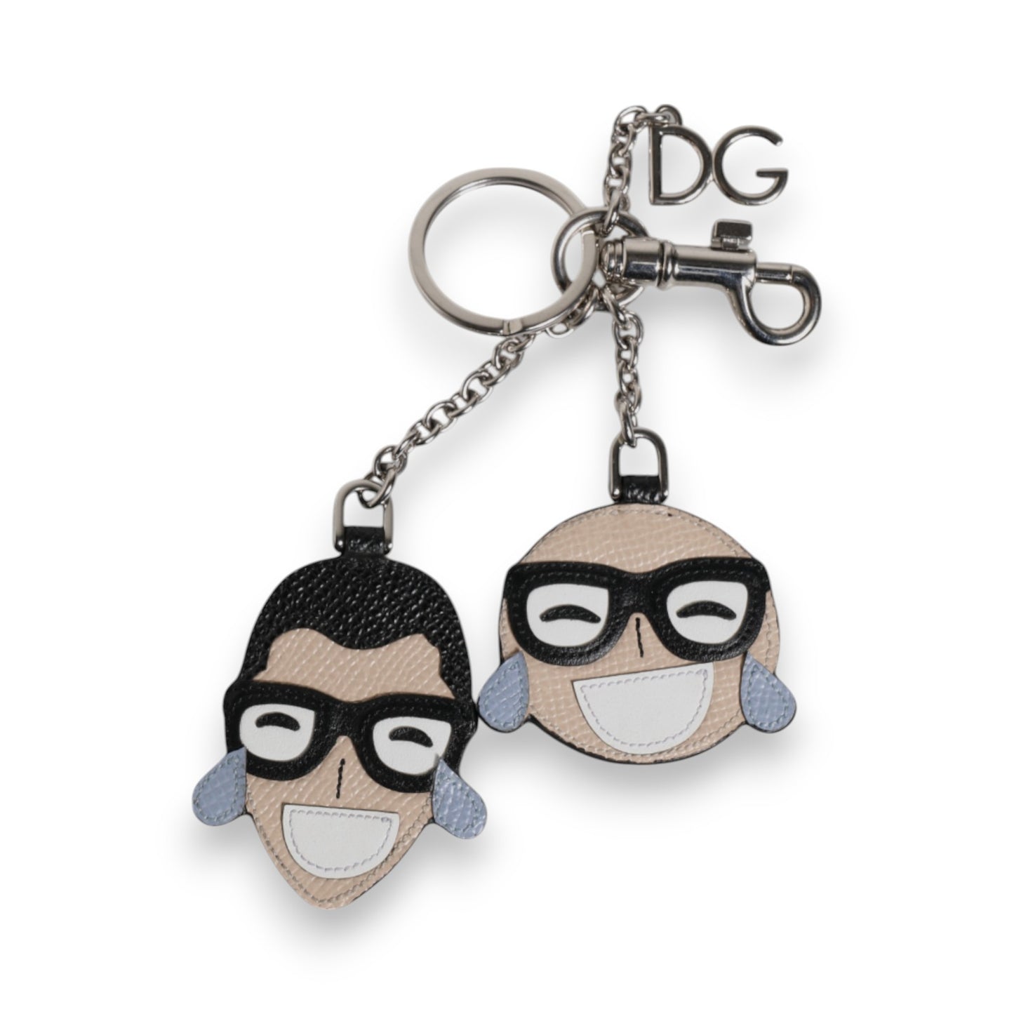 Multicolor #DGFAMILY Logo Badge Holder Keychain Keyring