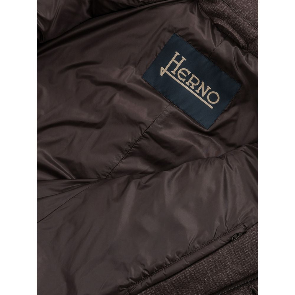 Herno Brown Wool Jackets & Coat