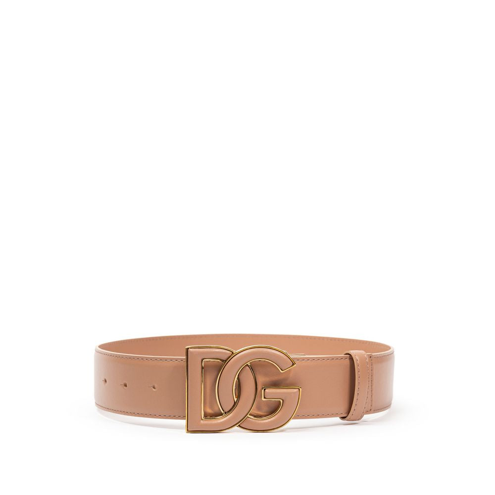 Dolce & Gabbana Pink Leather Regular Belt