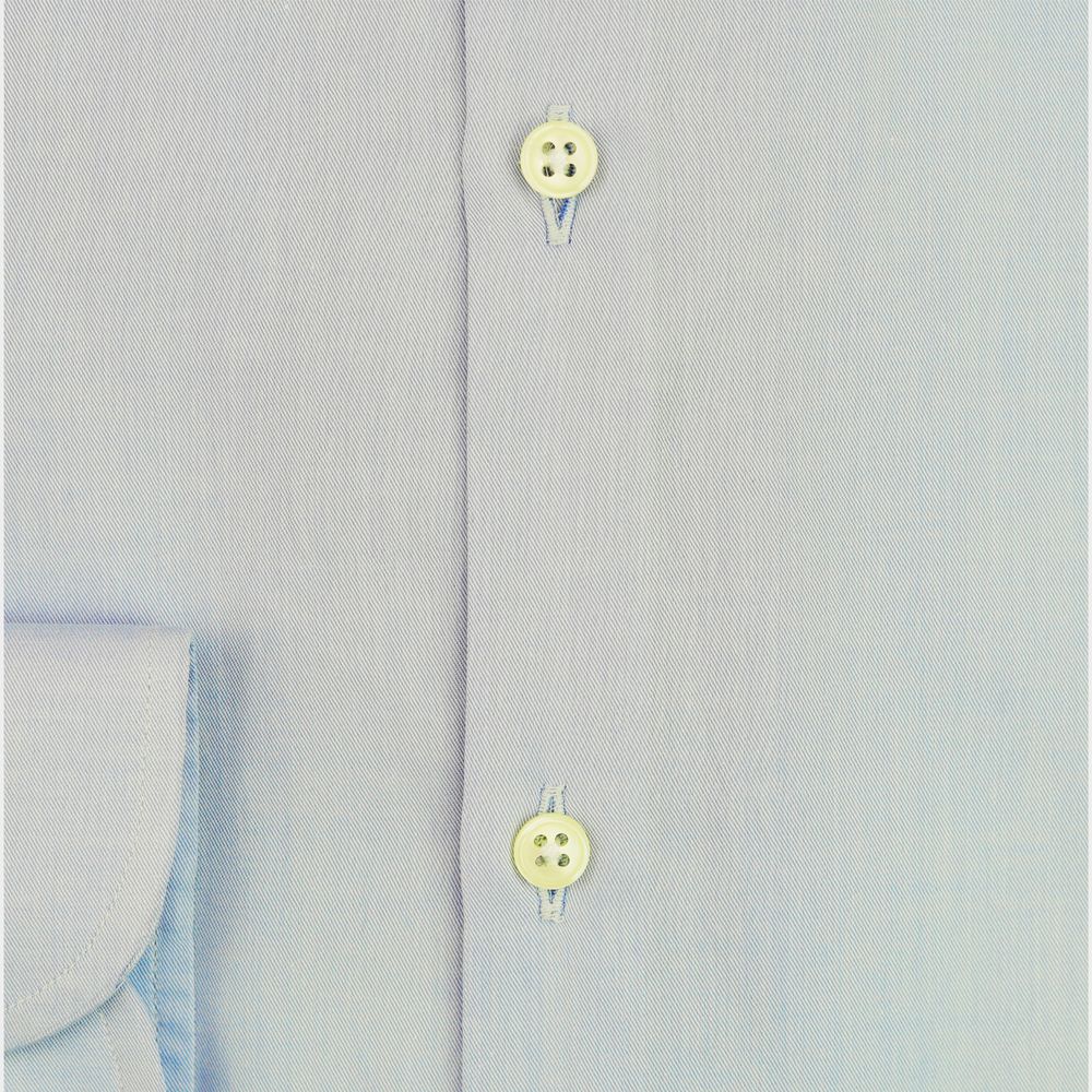 Bagutta Light Blue Cotton Men Shirt