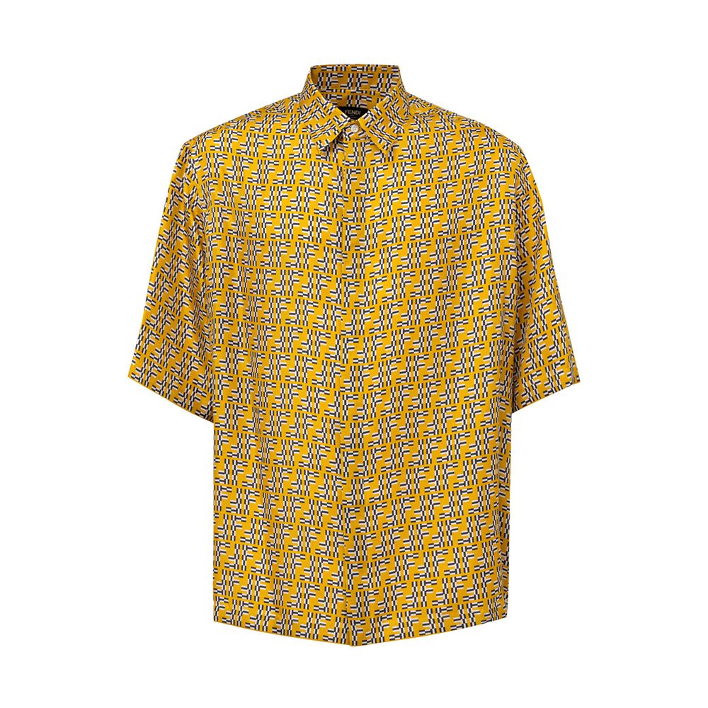 Yellow Silk Shortsleeve