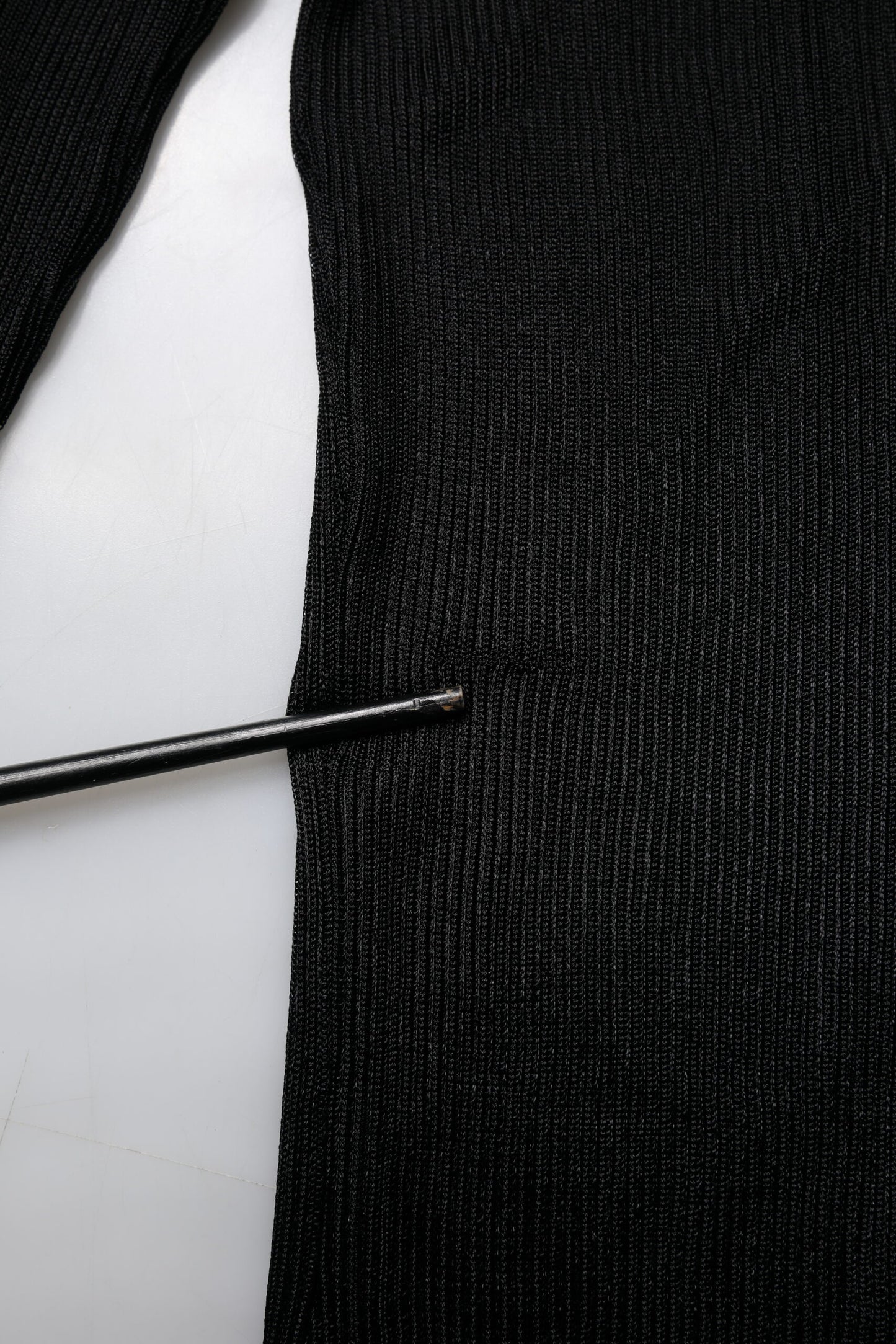 Dolce & Gabbana Black Knit Long Sleeves Turtleneck Slim Top