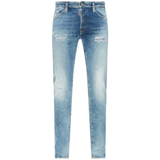 Dsquared² Blue Cotton Jeans Denim