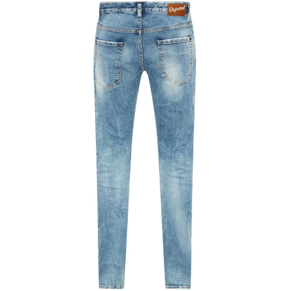 Dsquared² Blue Cotton Jeans Denim