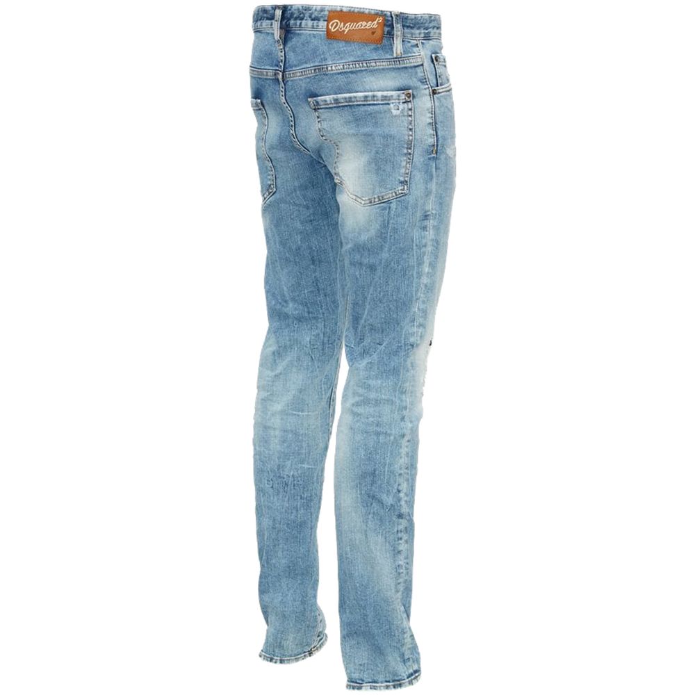 Dsquared² Blue Cotton Jeans Denim