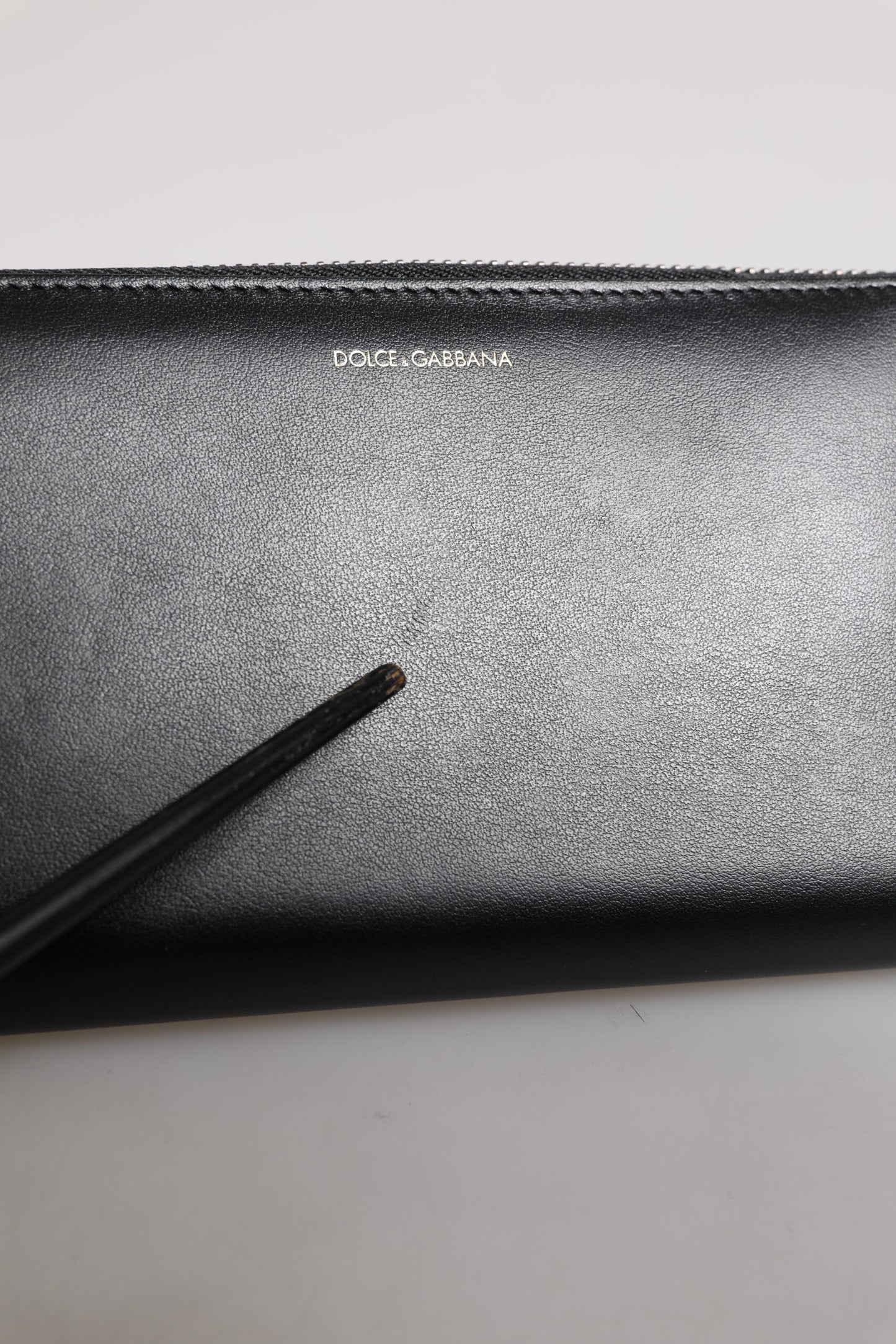 Black Blue Exotic Leather Embossed Continental Wallet