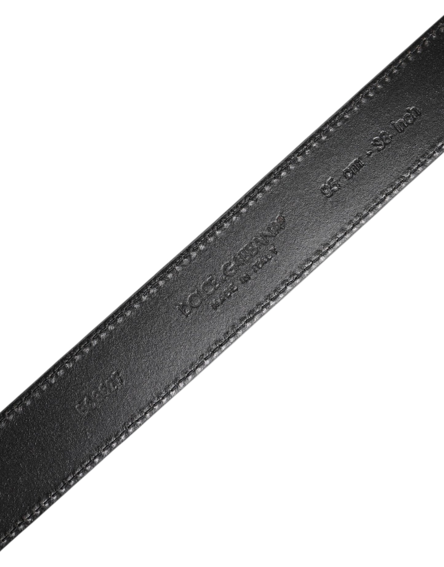 Black Leather Silver Metal Buckle Belt