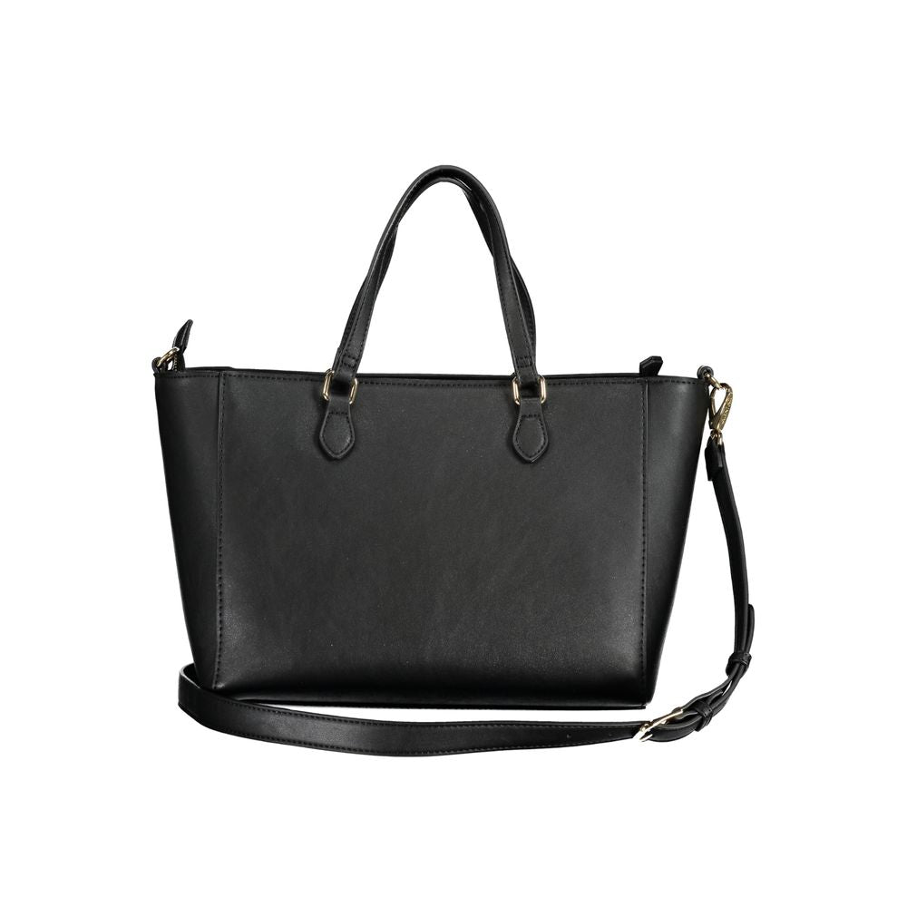 Mario Valentino Black Polyurethane Women Handbag