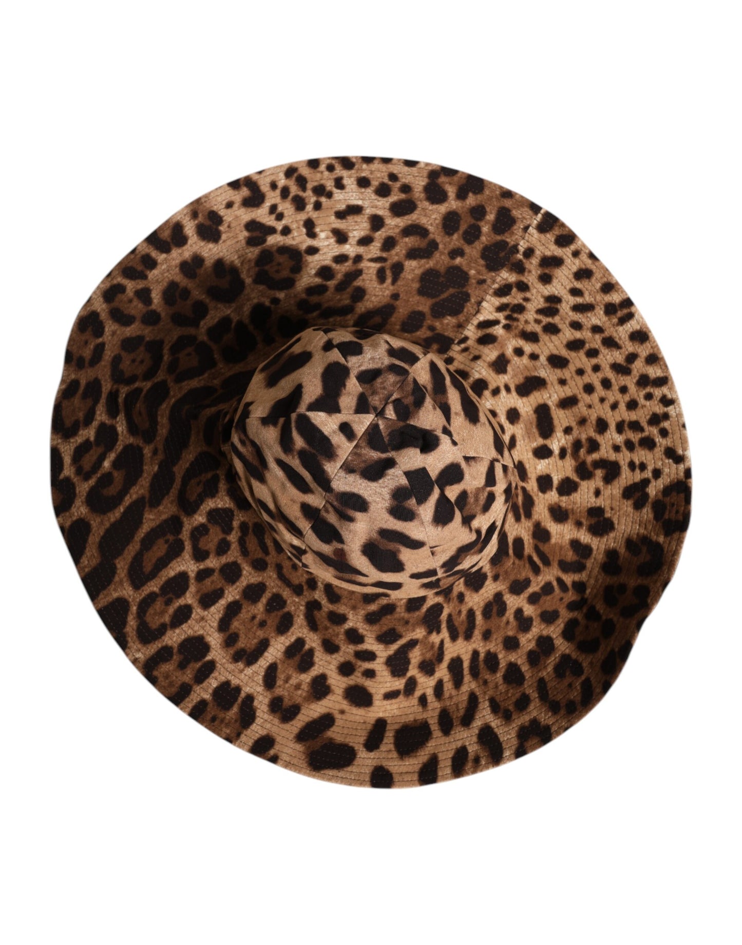 Brown Leopard Viscose Women Bucket Hat