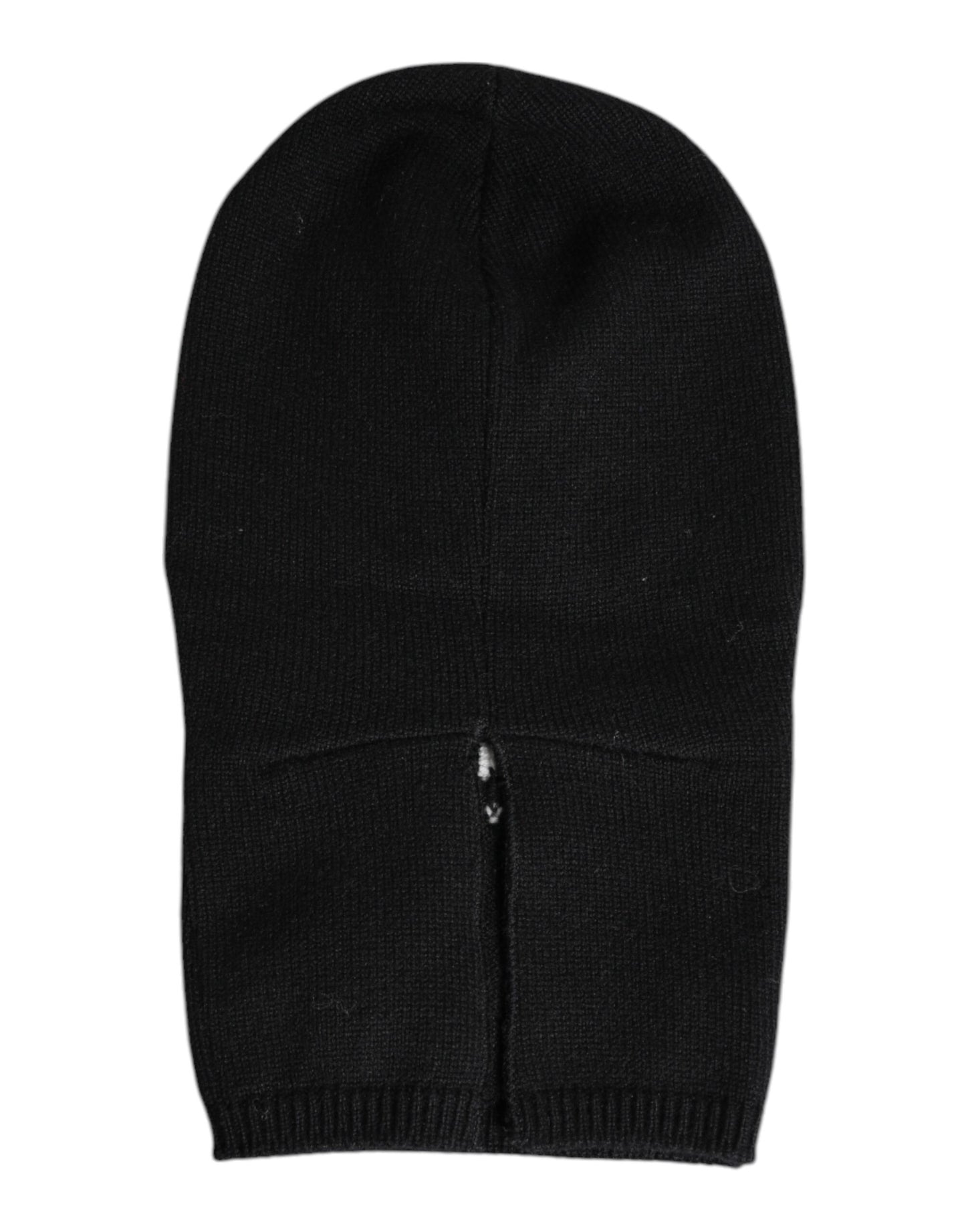 Black Cashmere Knitted Ski Mask Balaclava Hat