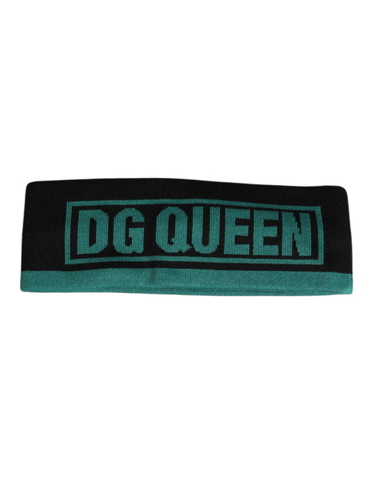 Black Silk Knitted DG Queen Head Band Hat