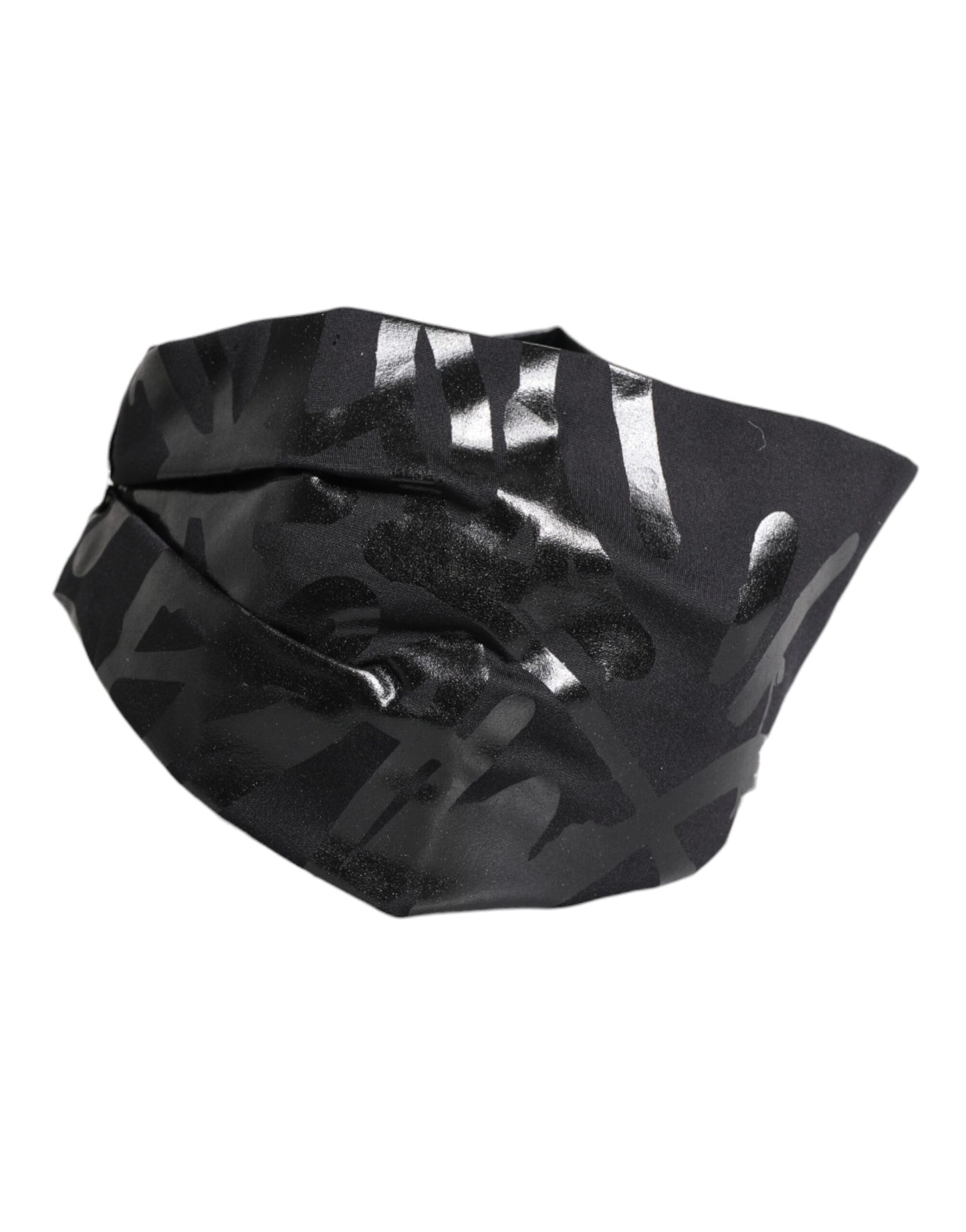 Black Nylon Stretch DG Logo Head Band Hat