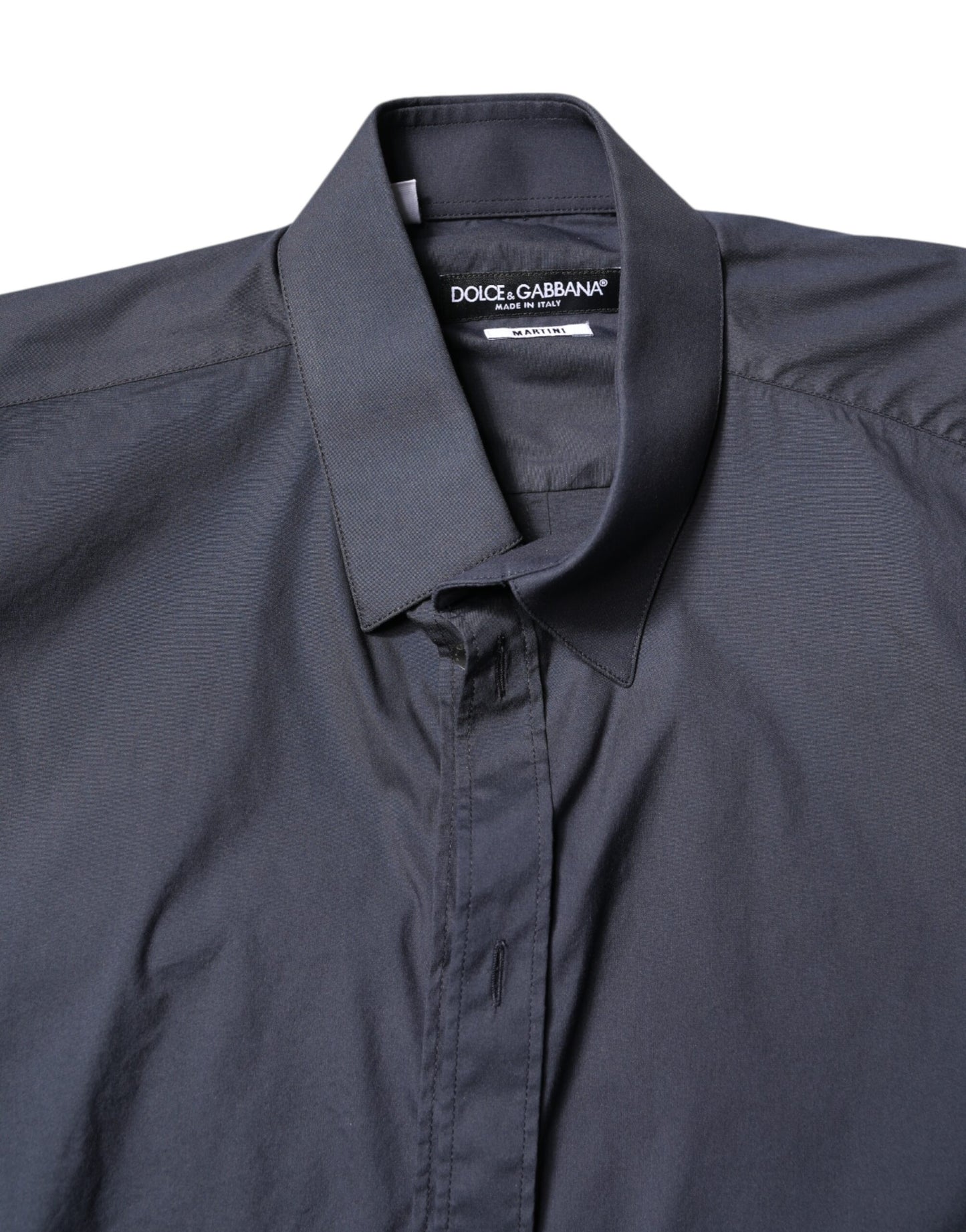 Dark Blue MARTINI Cotton Formal Dress Shirt