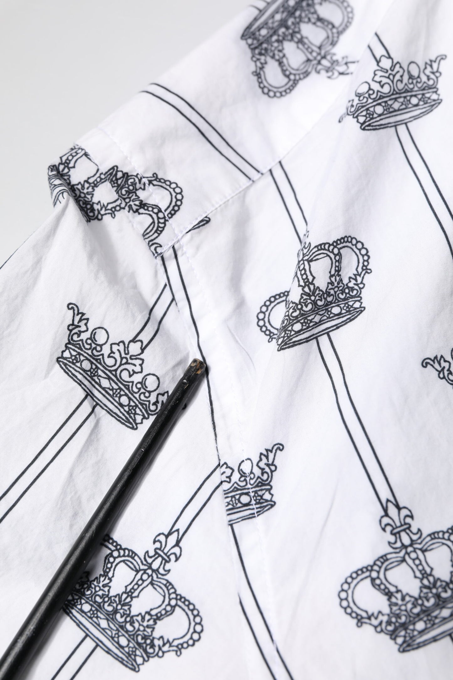 White Crown Cotton GOLD Formal Dress Shirt