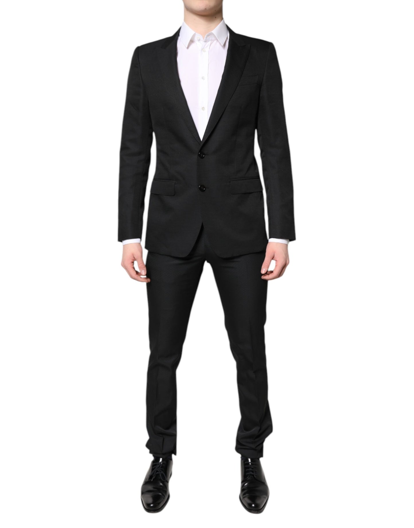 Dolce & Gabbana Black Single Breasted Formal 2 Piece Suit