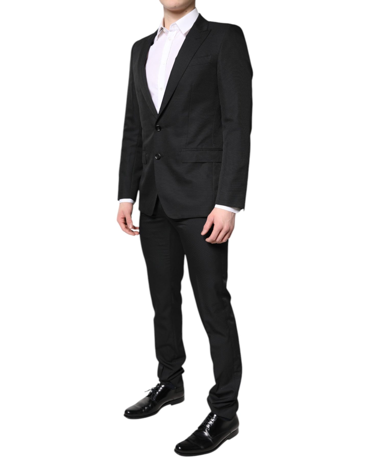 Dolce & Gabbana Black Single Breasted Formal 2 Piece Suit