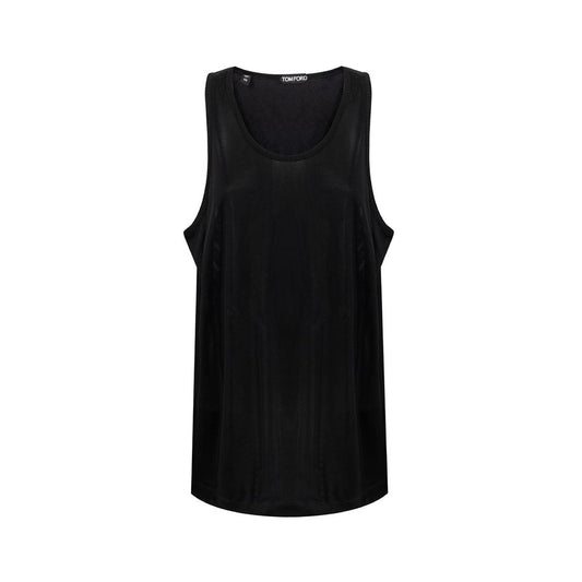 Black Viscose Tank Top