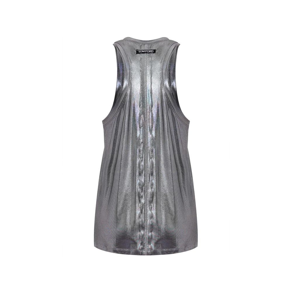 Gray Viscose Tank Top