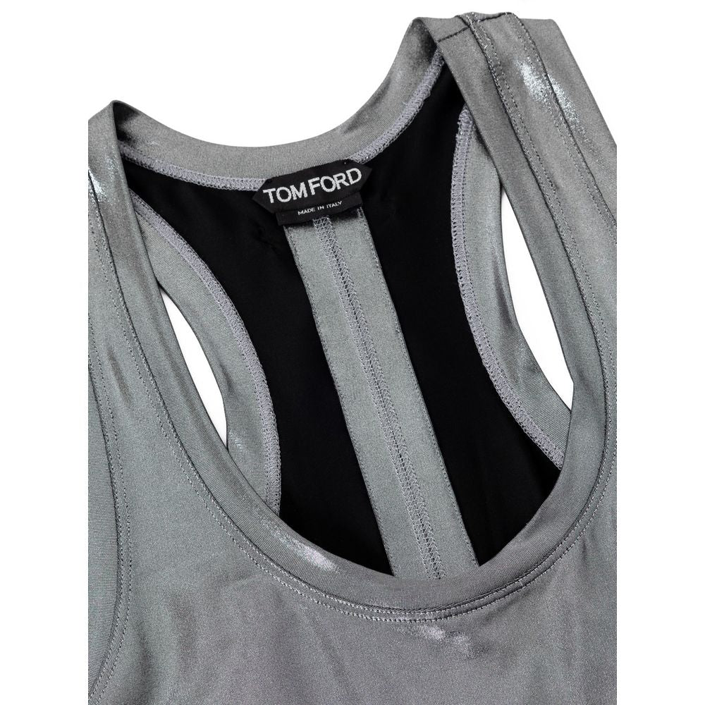 Gray Viscose Tank Top