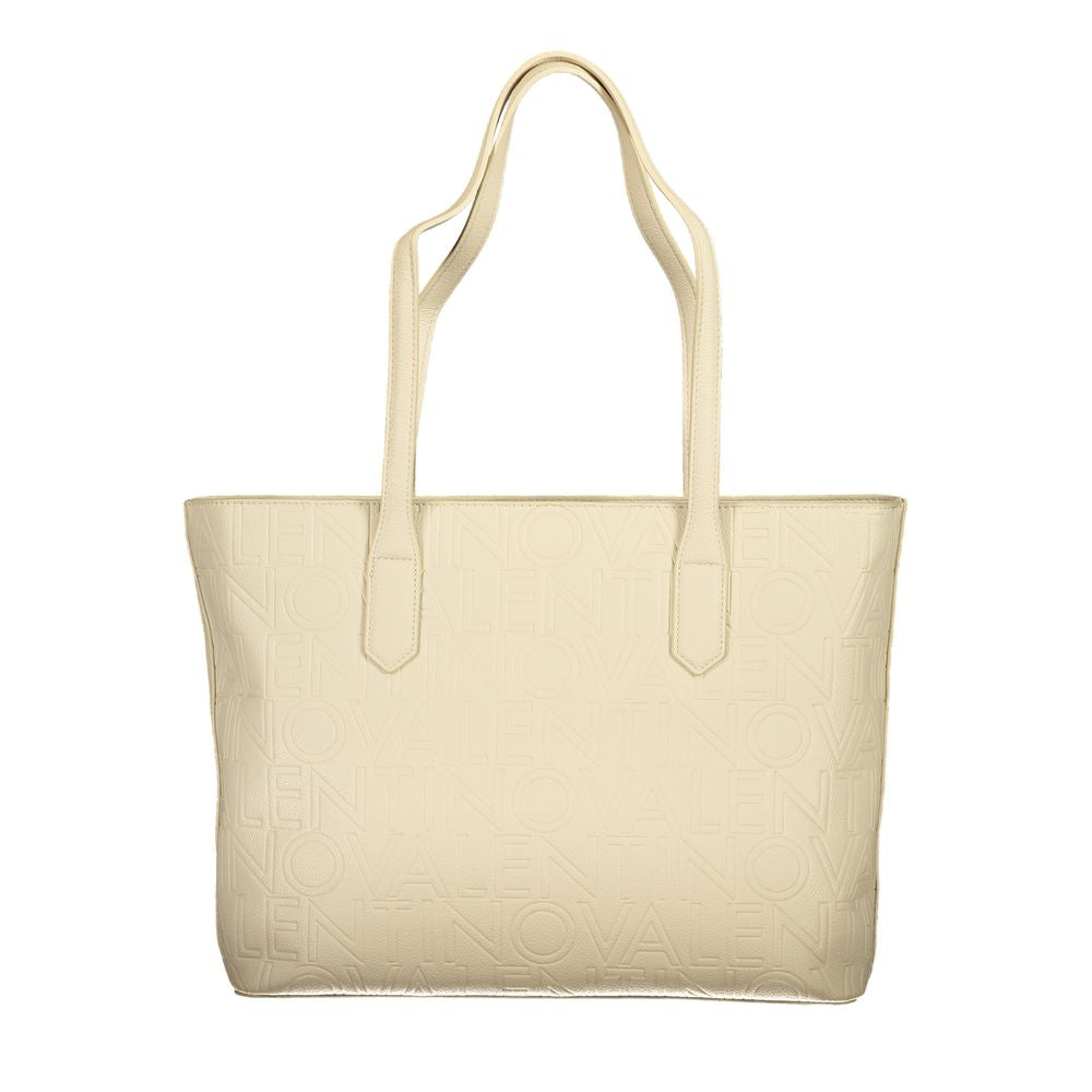 Beige Polyethylene Handbag