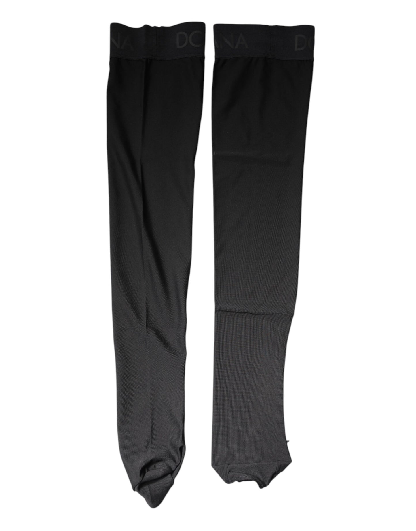 Black Viscose Stretch Over Calf Stockings Socks