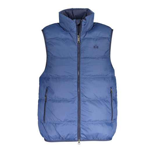 La Martina Blue Polyamide Sleveless Jacket