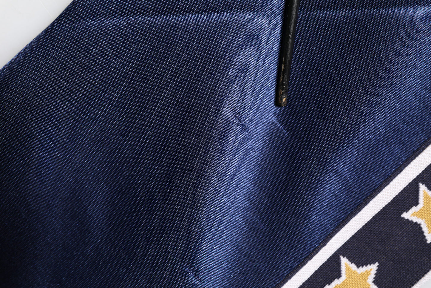 Dolce & Gabbana Blue Nylon Logo Patch Men Bomber Sweater