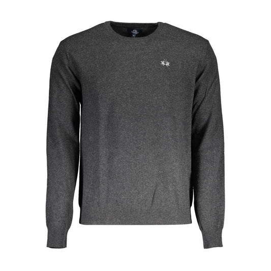La Martina Gray Wool Sweater