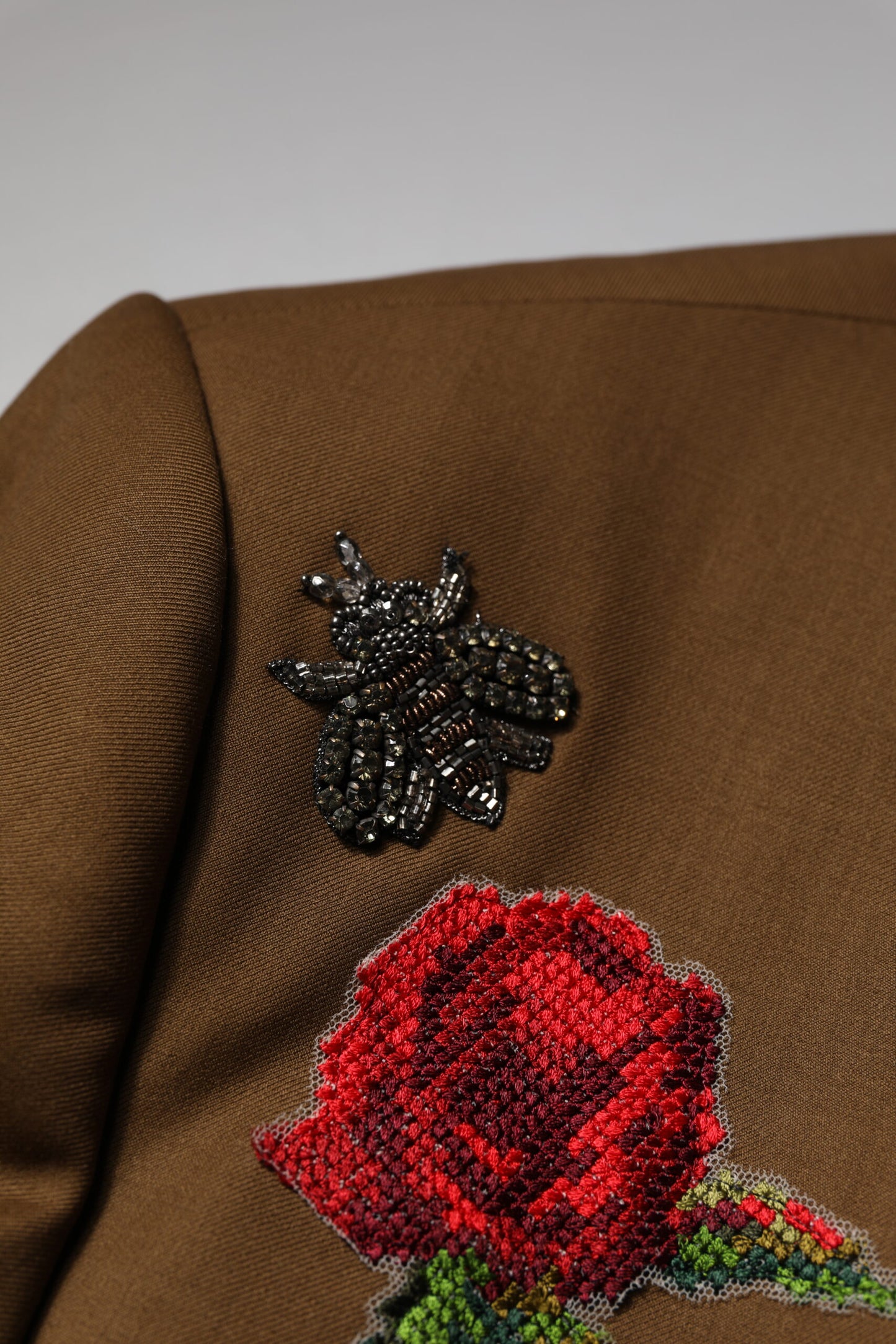 Dolce & Gabbana Brown MARTINI Single Breasted Coat Blazer