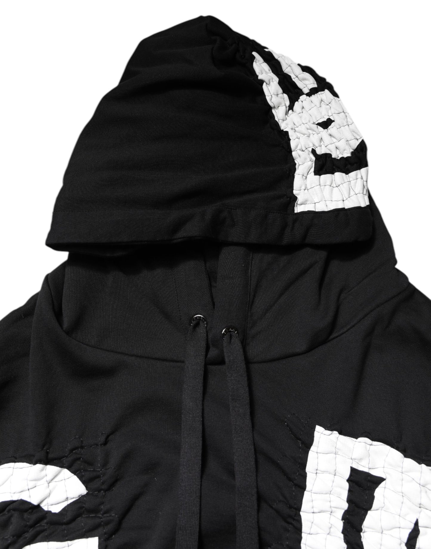 Black Logo Print Hooded Sweatshirt Sweater